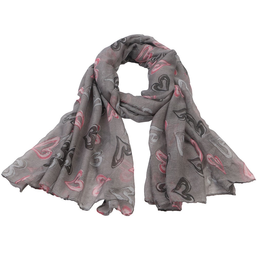 Scarf Love grå