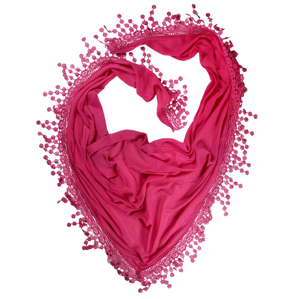 Trekantsscarf Spira fuchsia