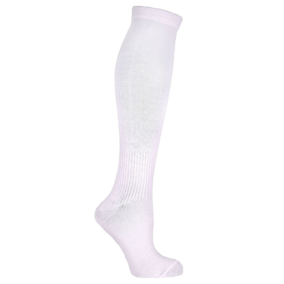 Stödstrumpor enfärgade, vit 36/40