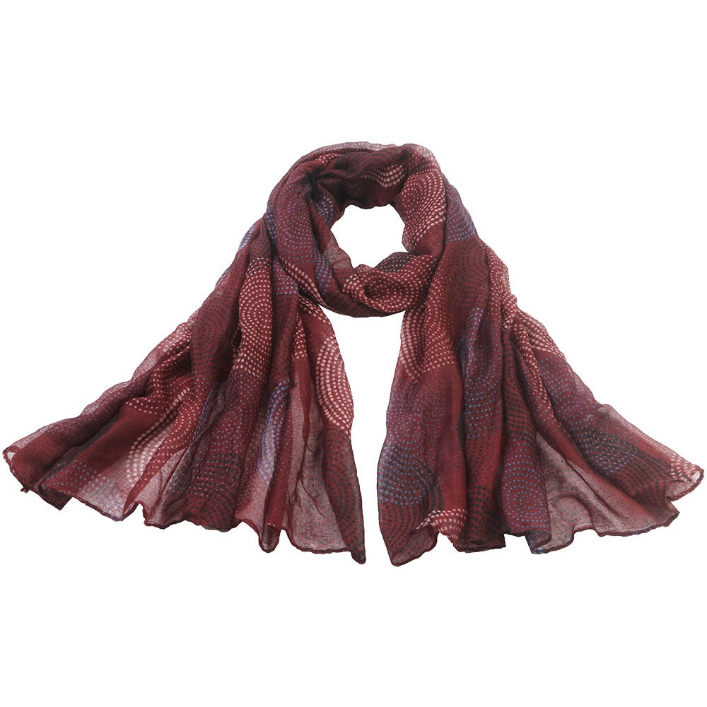 Scarf Gloria vinröd