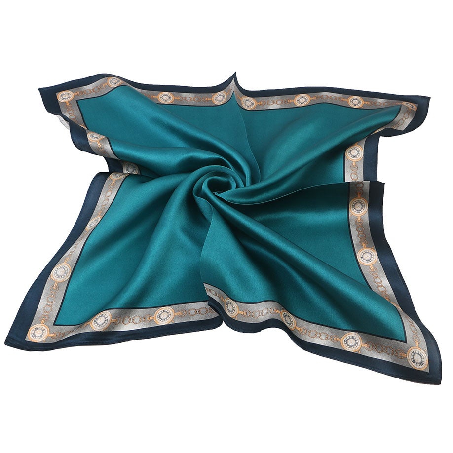 Scarf Olivia silke petrol