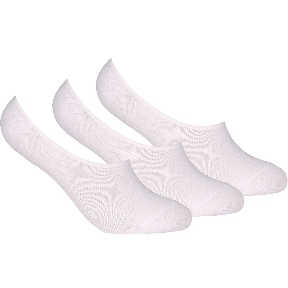 Bomullsstrumpa dam invisible 3-pack Vit 36/40