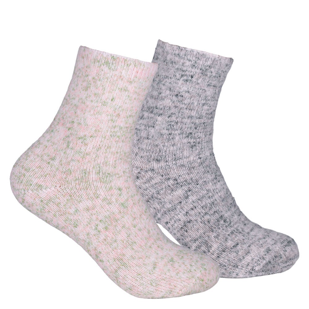 Strumpa Cozy dam gråmelerad 36/40