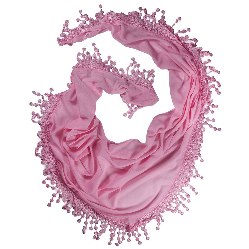 Trekantsscarf Spira ljusrosa