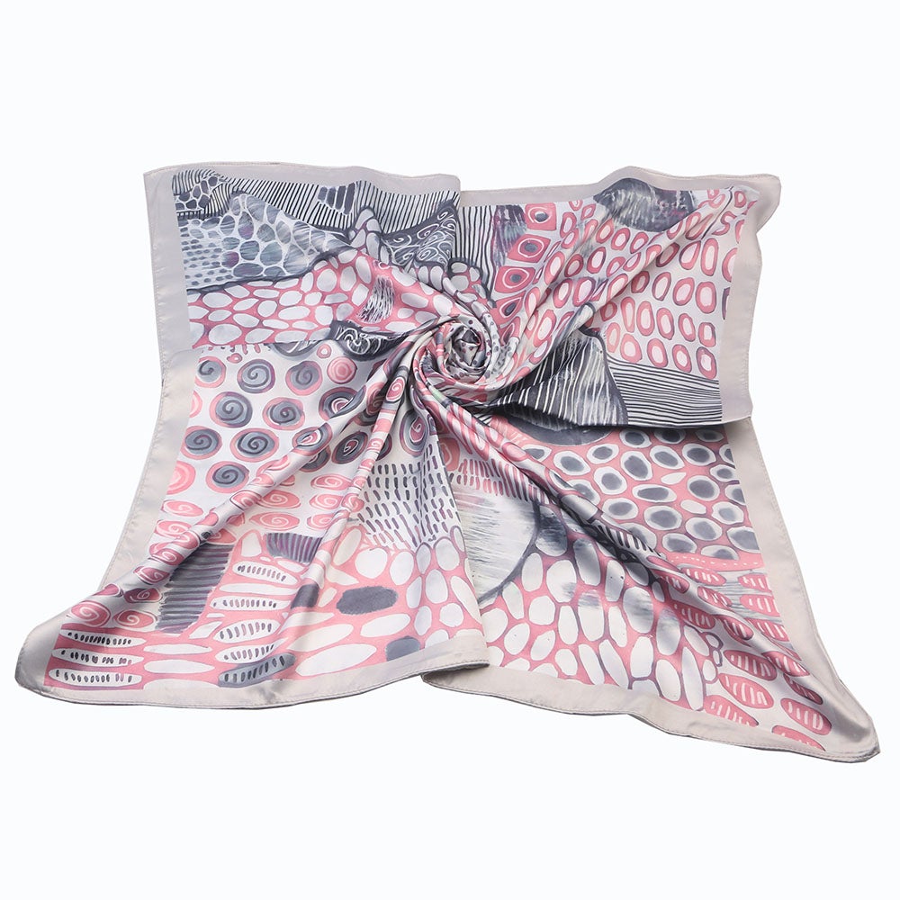 Scarf Judith rosa/grå