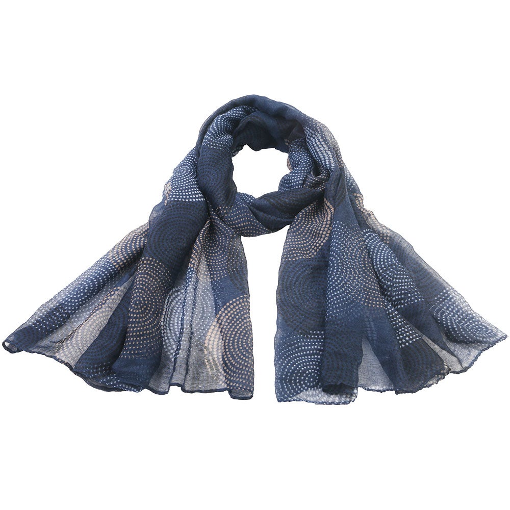 Scarf Gloria marinblå