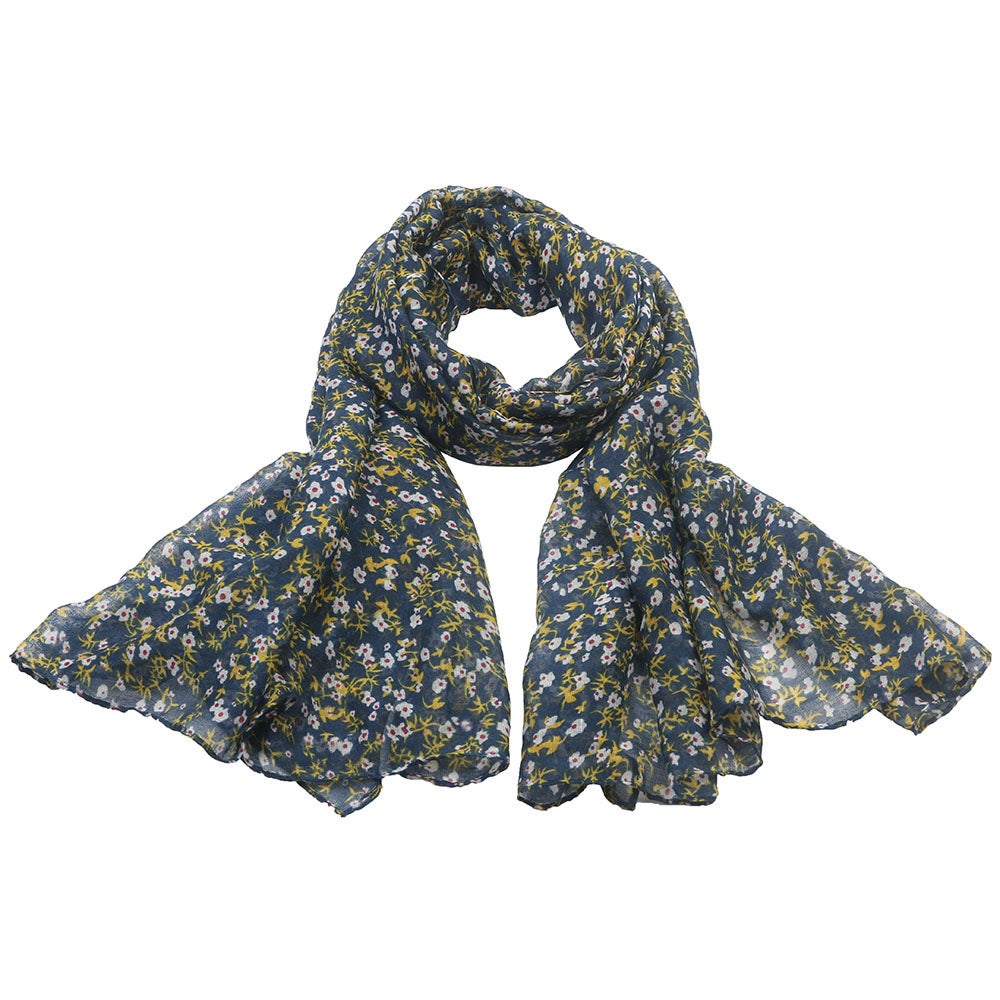 Scarf Latte marinblå