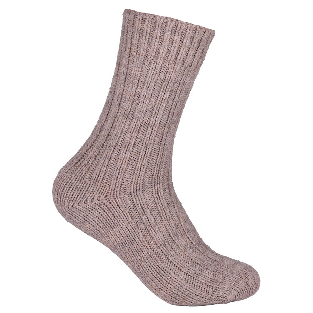 Alpacka/Ullstrumpa dam beige 35/38