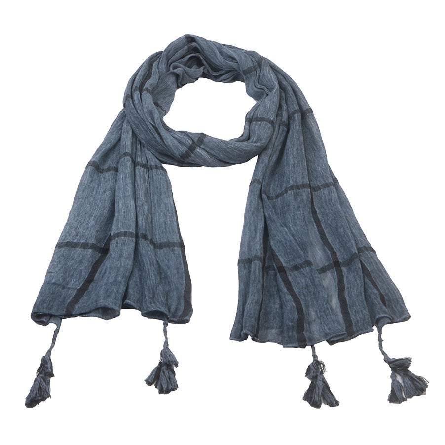 Scarf Cara marinblå