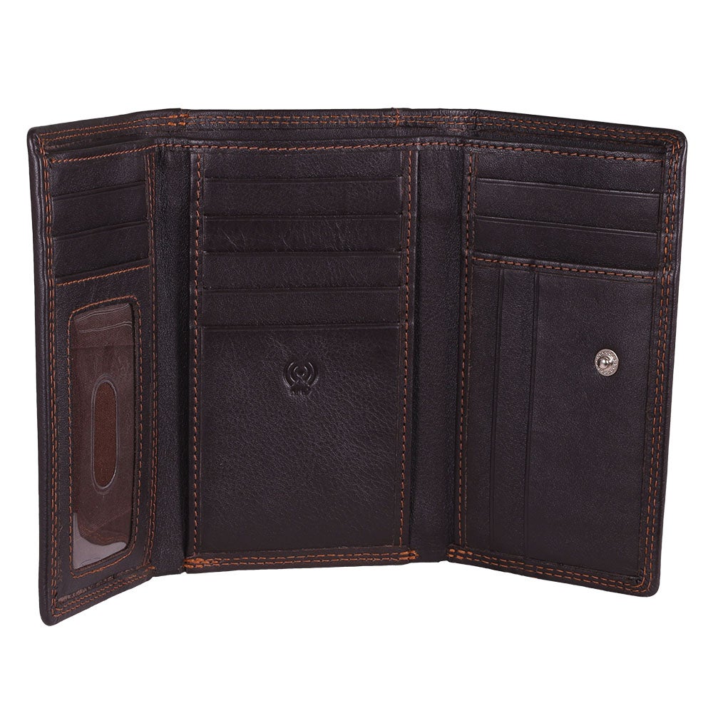 Plånbok dam stor, brun