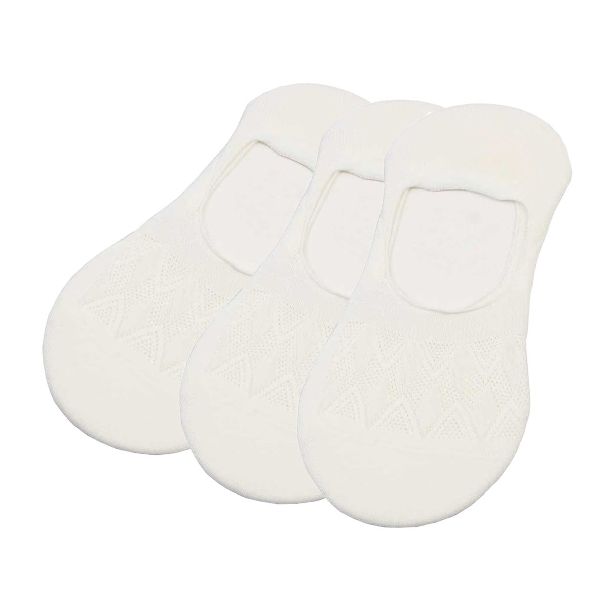 Dam invisible 3-pack Vit mönstrad 36/40