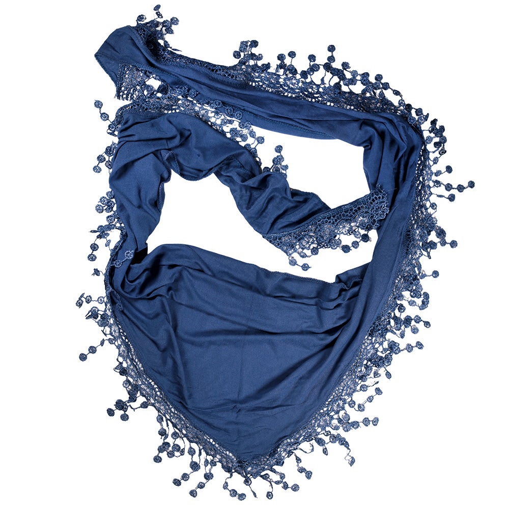Trekantsscarf Spira jeansblå