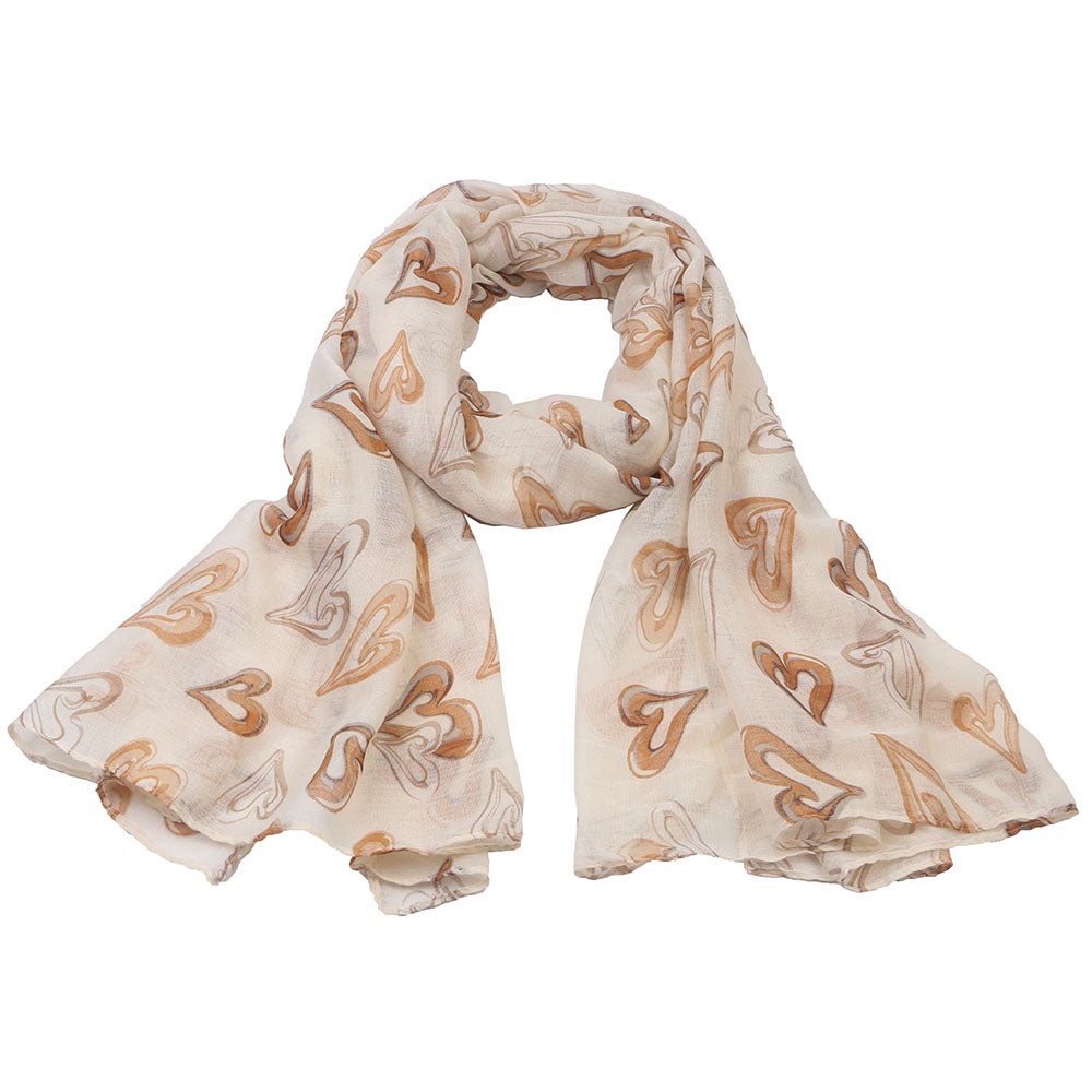 Scarf Love beige 
