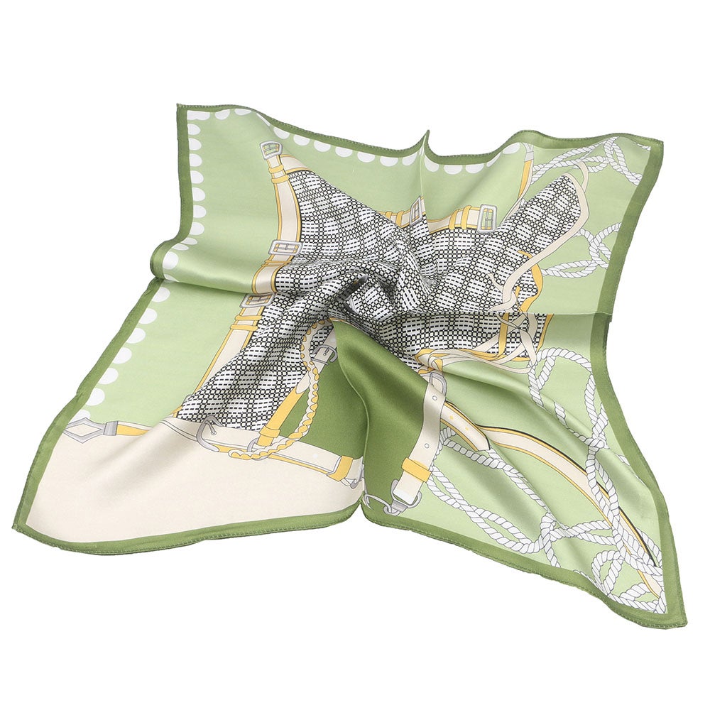 Scarf Wanda silke grön