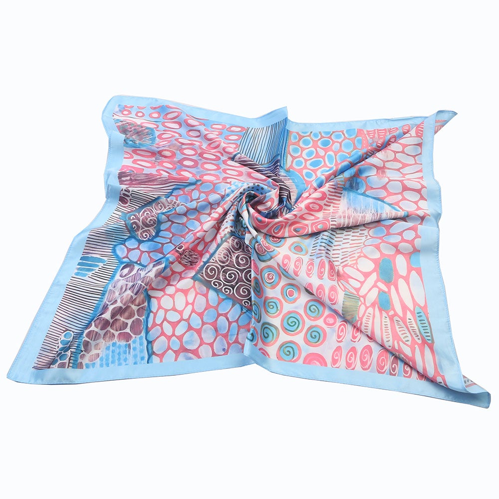 Scarf Judith Blå/rosa