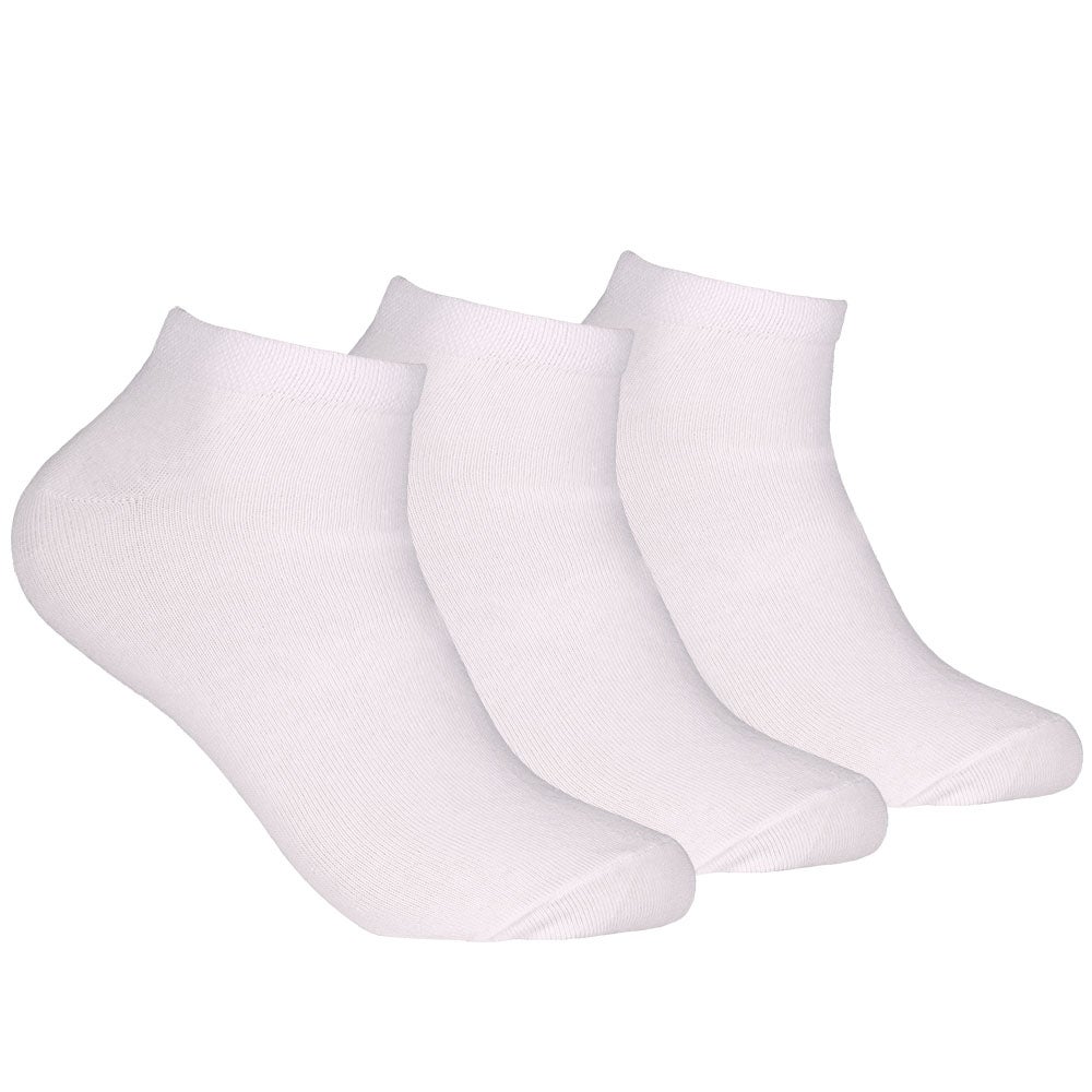 Bomullsstrumpa dam sneaker 3-pack Vit 36/40