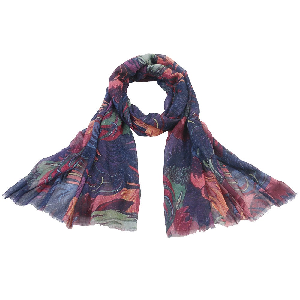Scarf Maud plommon