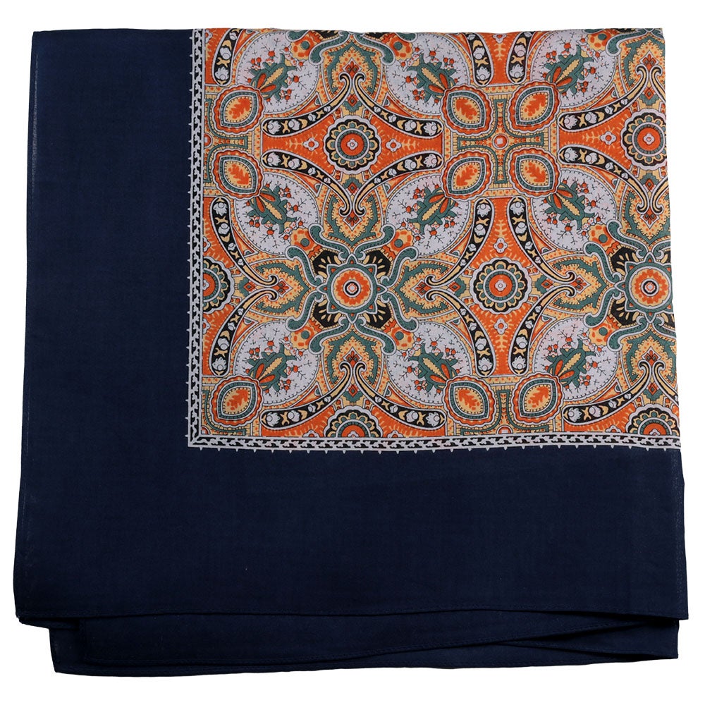 Snusnäsduk Retro 70 marinblå