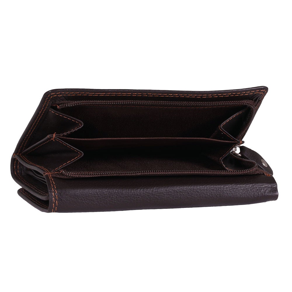 Plånbok dam stor, brun