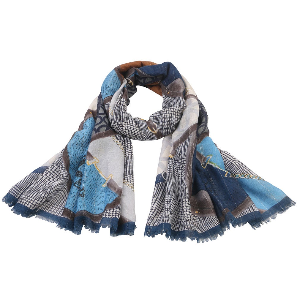 Scarf Ginny marinblå